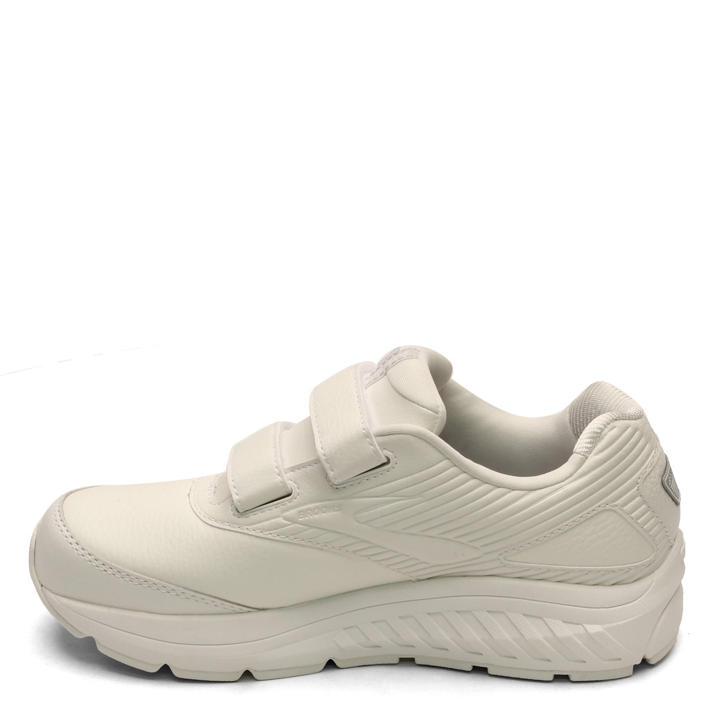 Peltz Shoes  Women's Brooks Addiction Walker V-Strap 2 Walking Shoe - Wide Width White 120309 1D 142
