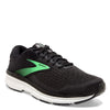 Peltz Shoes  Women's Brooks Dyad 11 Running Shoe - Extra Wide Black/Ebony/Green 120312 2E 082