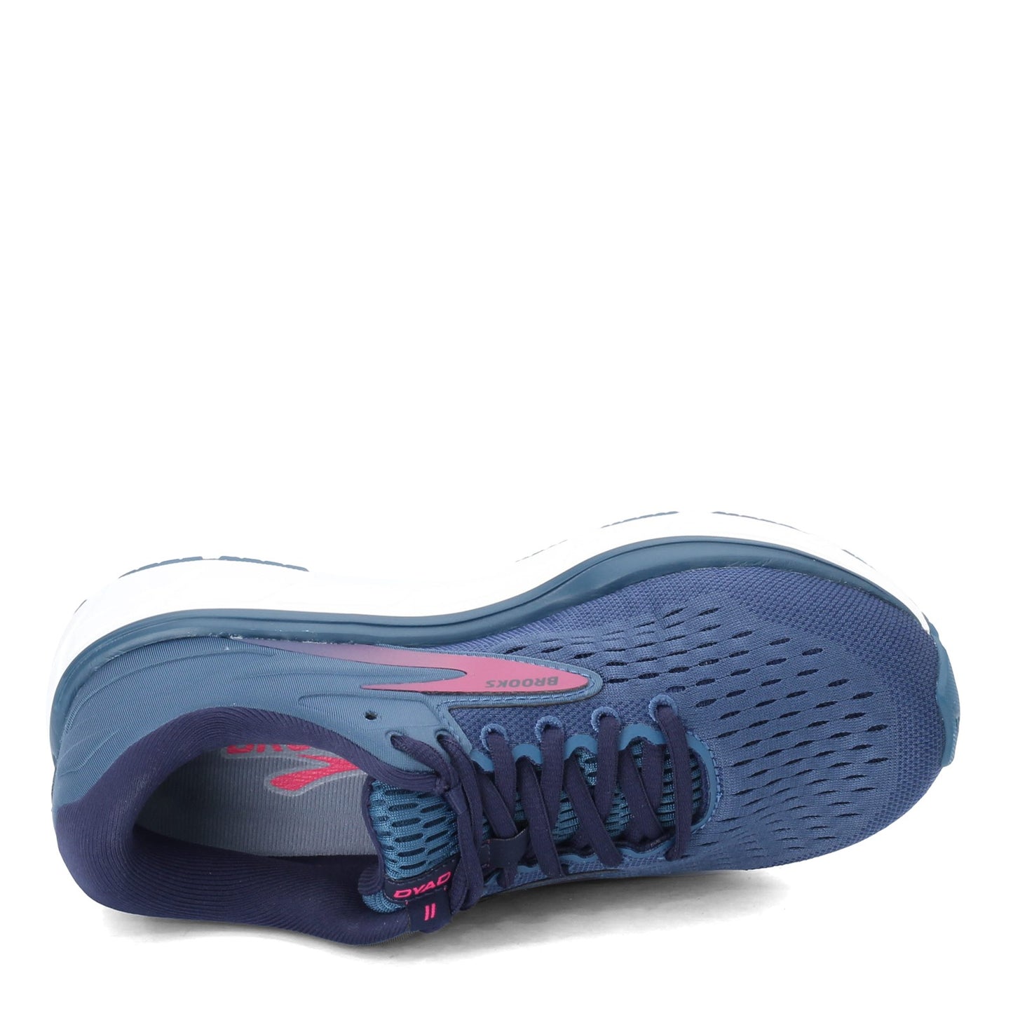 Peltz Shoes  Women's Brooks Dyad 11 Running Shoe - Extra Wide Blue/Navy/Beetroot 120312 2E 490