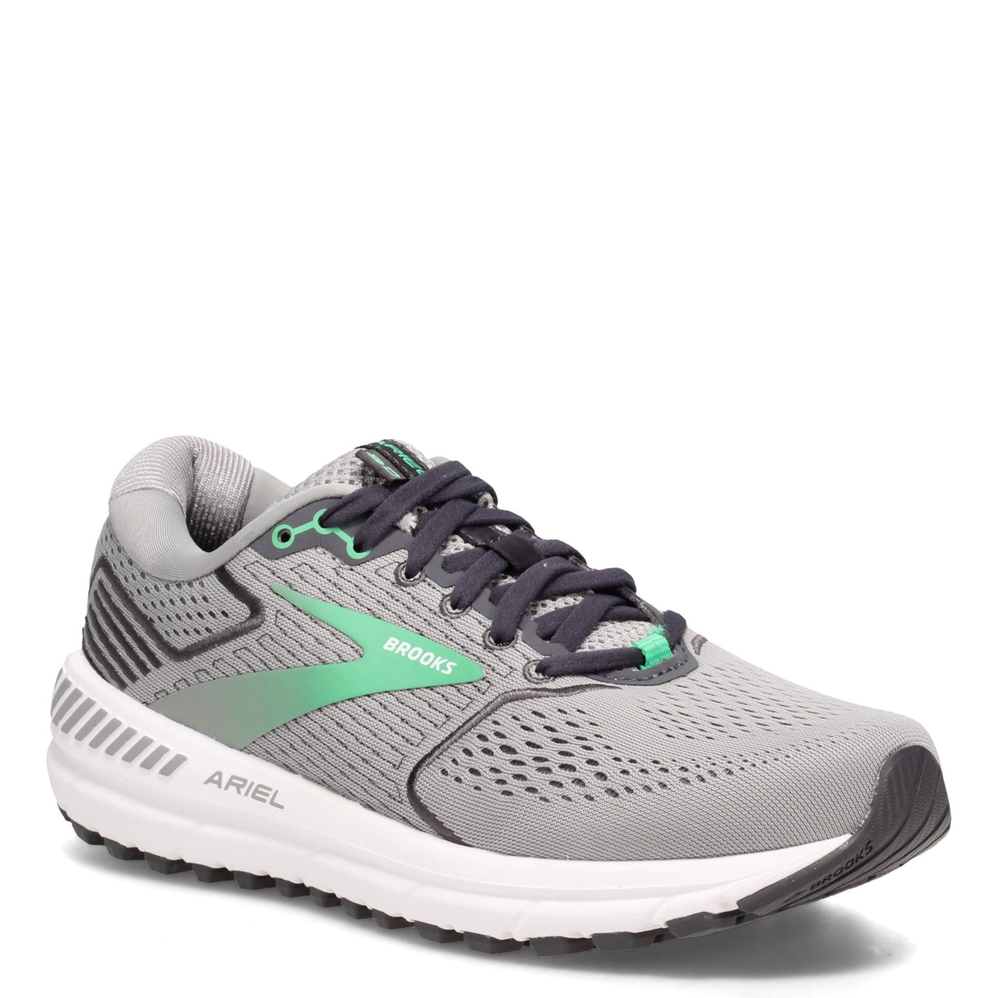 Peltz Shoes  Women's Brooks Ariel 20 Running Shoe Alloy/Blackened Pearl 120315 1B 076
