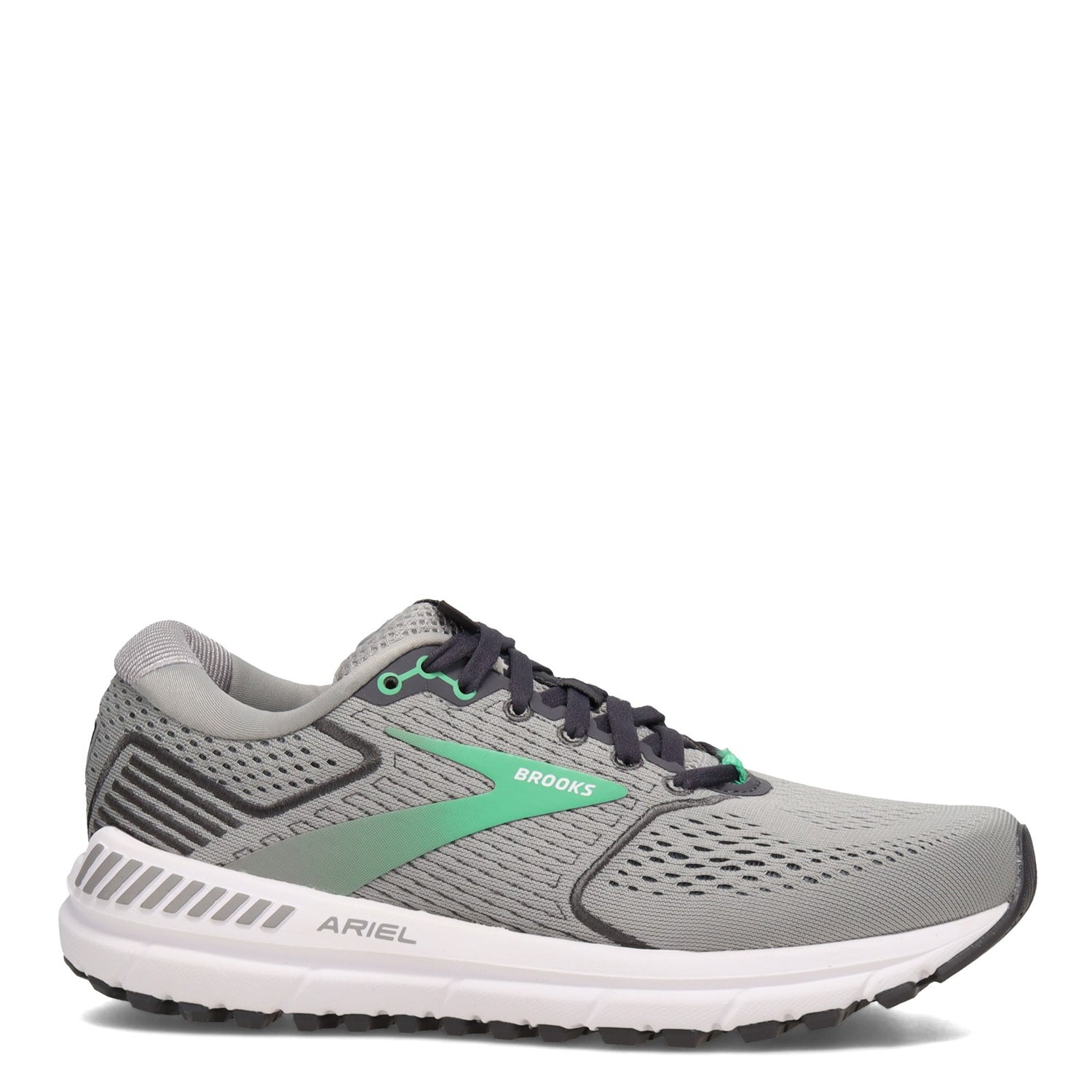 Peltz Shoes  Women's Brooks Ariel 20 Running Shoe Alloy/Blackened Pearl 120315 1B 076