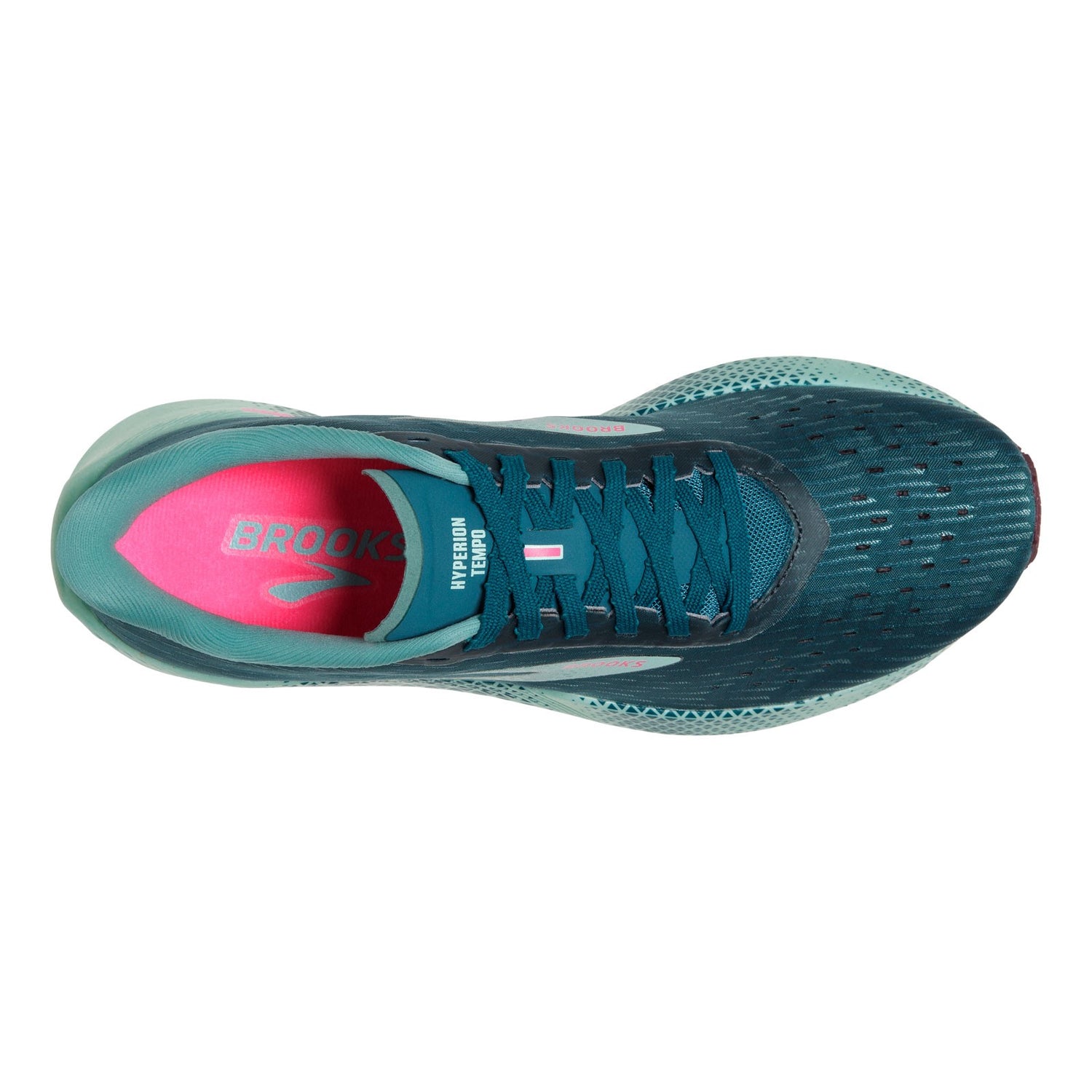 Peltz Shoes  Women's Brooks Hyperion Tempo Running Shoe Blue Coral/Blue 120328 1B 491