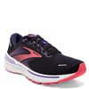 Peltz Shoes  Women's Brooks Adrenaline GTS 22 Running Shoe Black/Purple/Coral 120353 1B 080