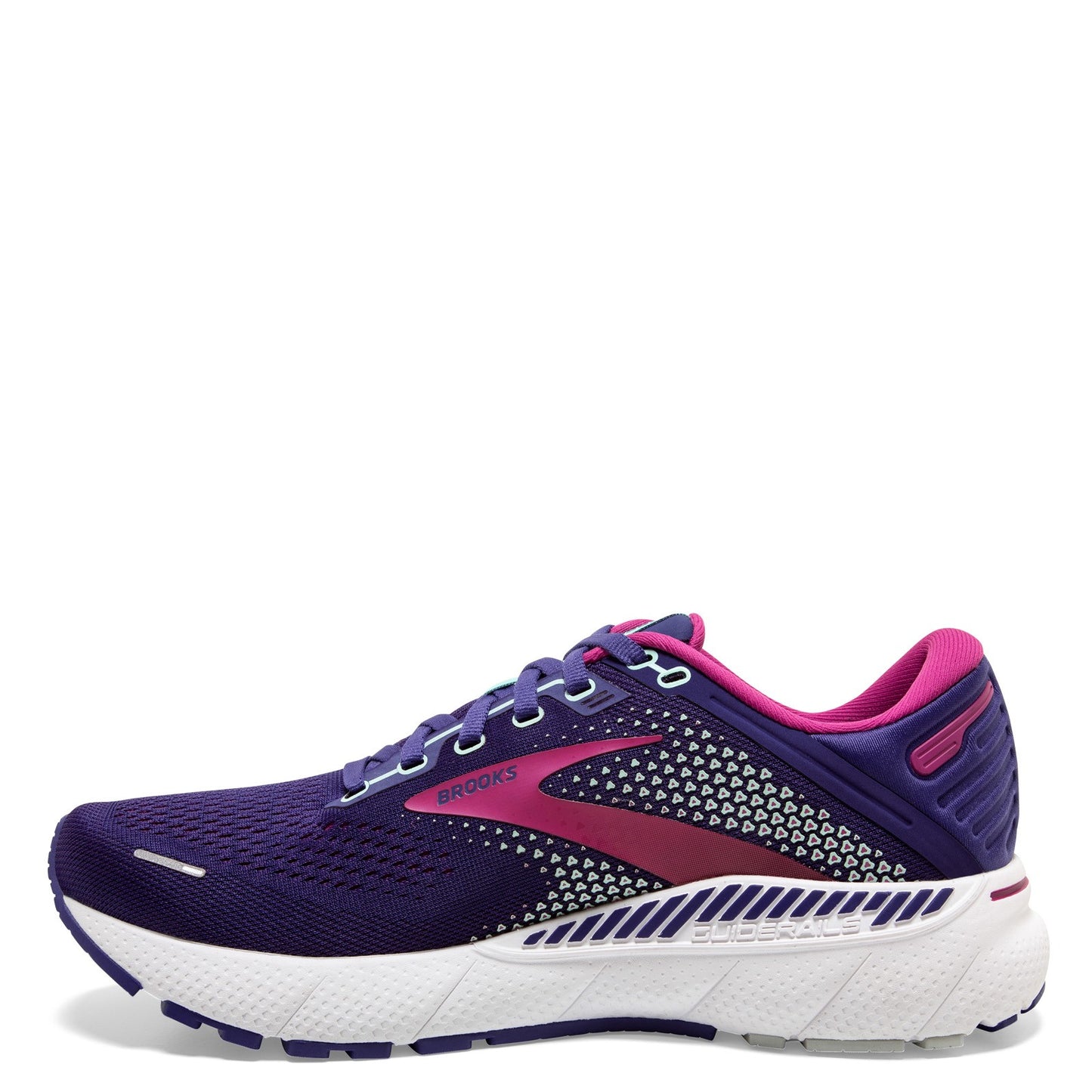 Peltz Shoes  Women's Brooks Adrenaline GTS 22 Running Shoe Navy/Pink 120353 1B 403