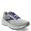 Peltz Shoes  Women's Brooks Adrenaline GTS 22 Running Shoe - Wide Width Alloy/Blue 120353 1D 045