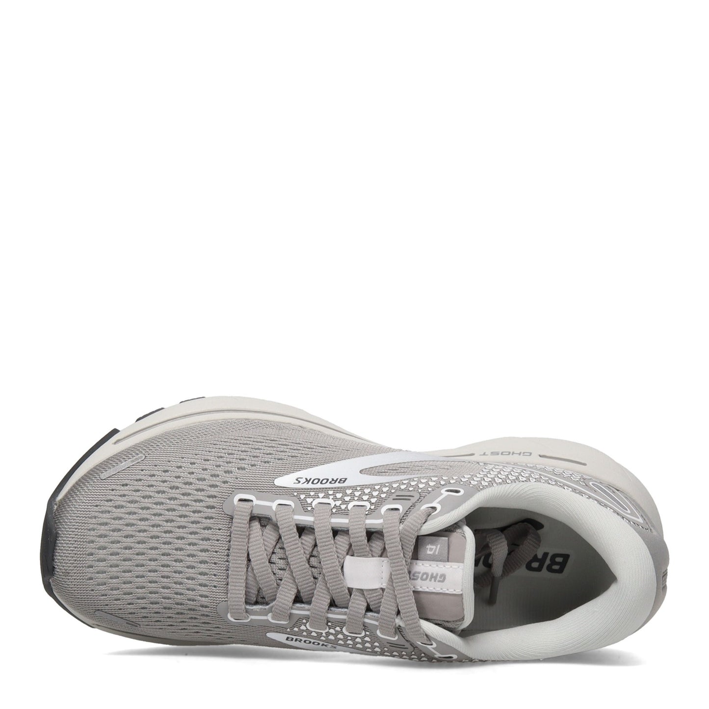 Peltz Shoes  Women's Brooks Ghost 14 Running Shoe Alloy/Grey/Oyster 120356 1B 089