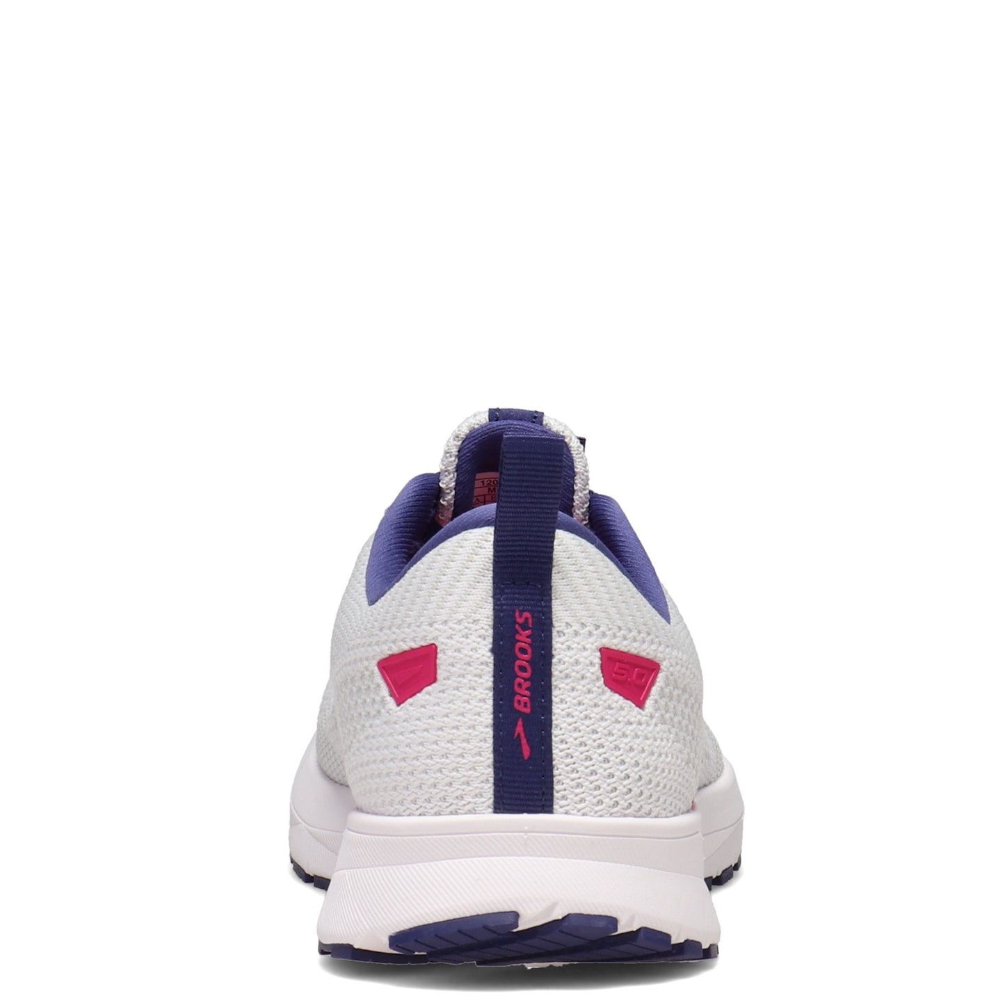 Peltz Shoes  Women's Brooks Revel 5 Running Shoe White/Navy/Pink 120361 1B 193