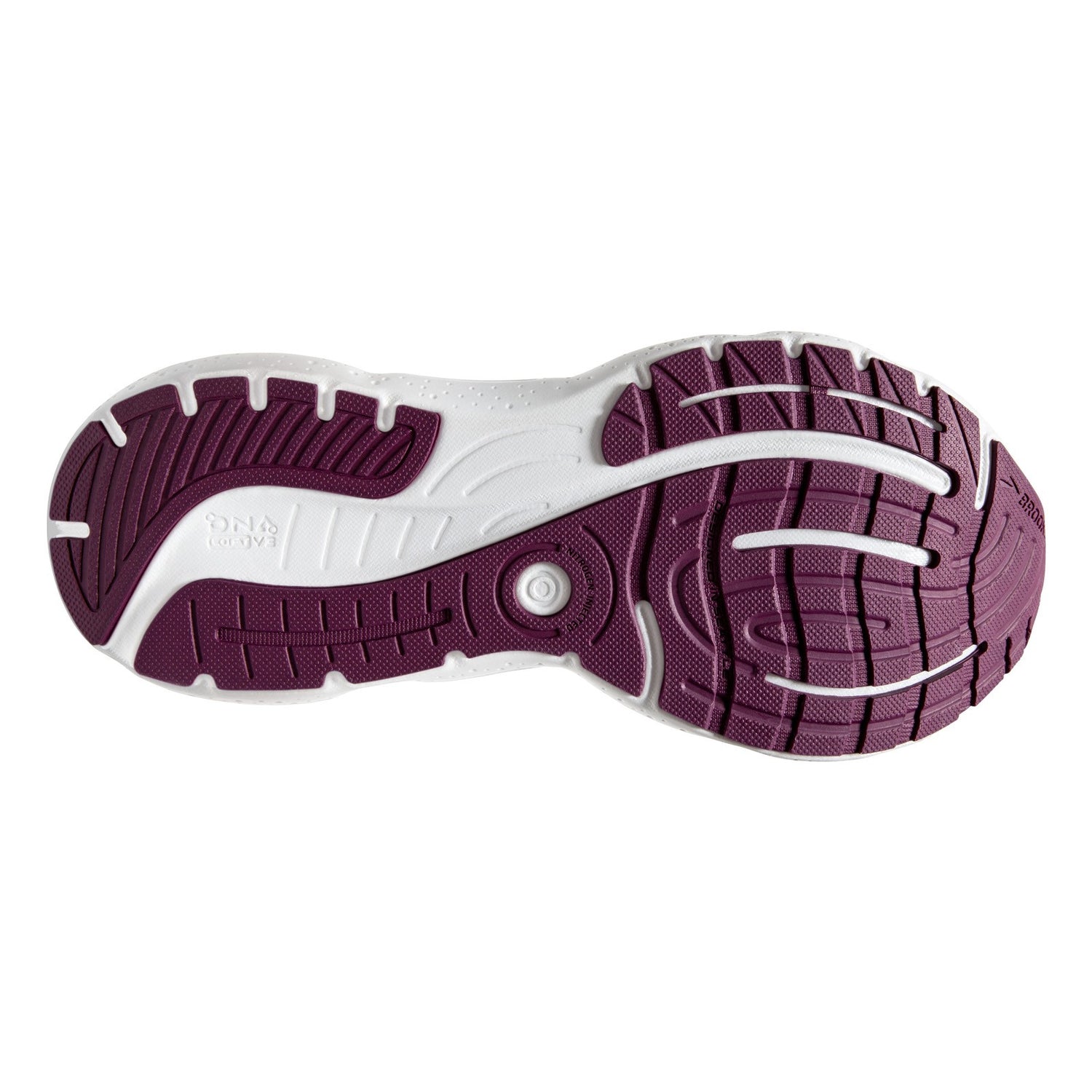 Peltz Shoes  Women's Brooks Glycerin 20 Running Shoe Mauve/Grape/Grey 120369 1B 577