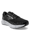 Peltz Shoes  Women's Brooks Glycerin 20 Running Shoe - Wide Width Black/White/Alloy 120369 1D 059