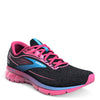 Peltz Shoes  Women's Brooks Trace 2 Running Shoe Black/Blue/Pink 120375 1B 040