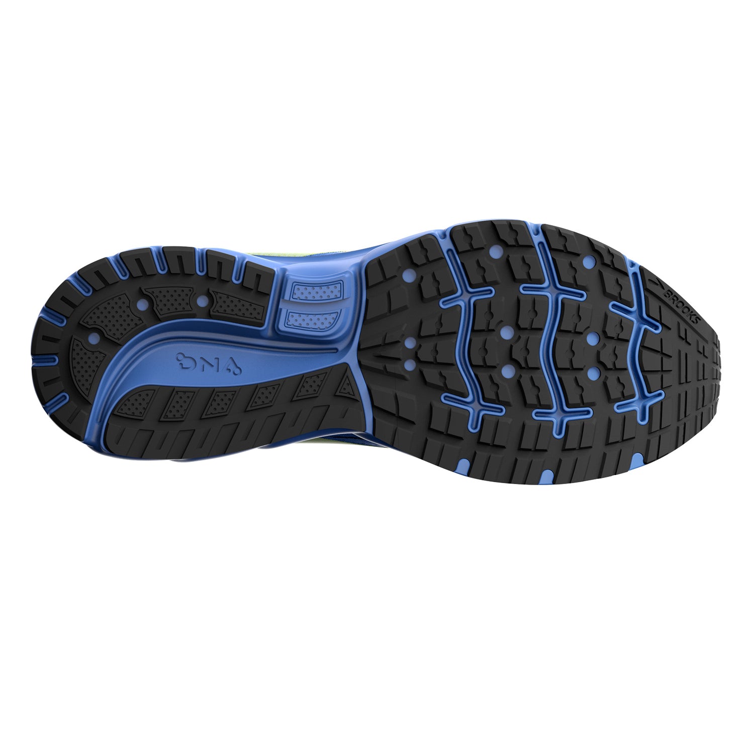 Peltz Shoes  Women's Brooks Trace 2 Running Shoe Blue/Pink/Nightlife 120375 1B 449