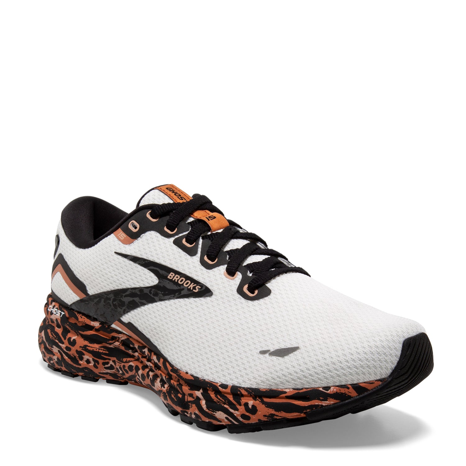 Peltz Shoes  Women's Brooks Ghost 15 Running Shoe Sunburn/Maple/Black 120380 1B 103
