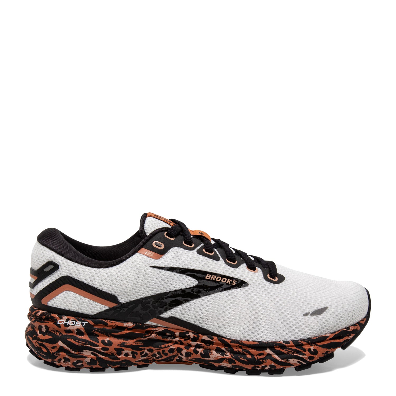 Peltz Shoes  Women's Brooks Ghost 15 Running Shoe Sunburn/Maple/Black 120380 1B 103