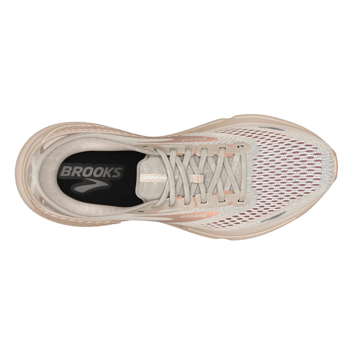 Peltz Shoes  Women's Brooks Adrenaline GTS 23 Running Shoe Crystal Grey/Villa/White 120381 1B 259