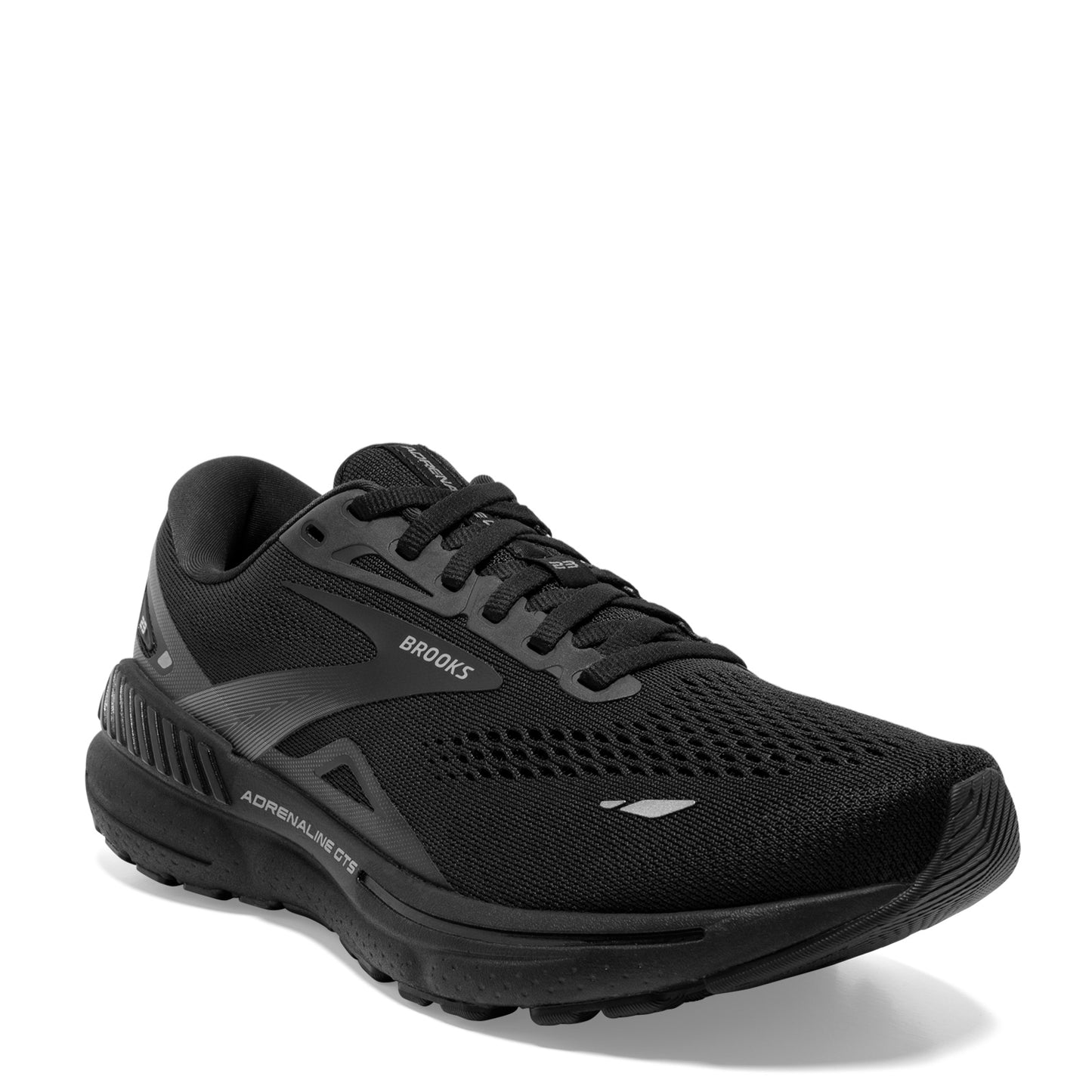 Peltz Shoes  Women's Brooks Adrenaline GTS 23 Running Shoe – Wide Width Black/Black/Ebony 120381 1D 020