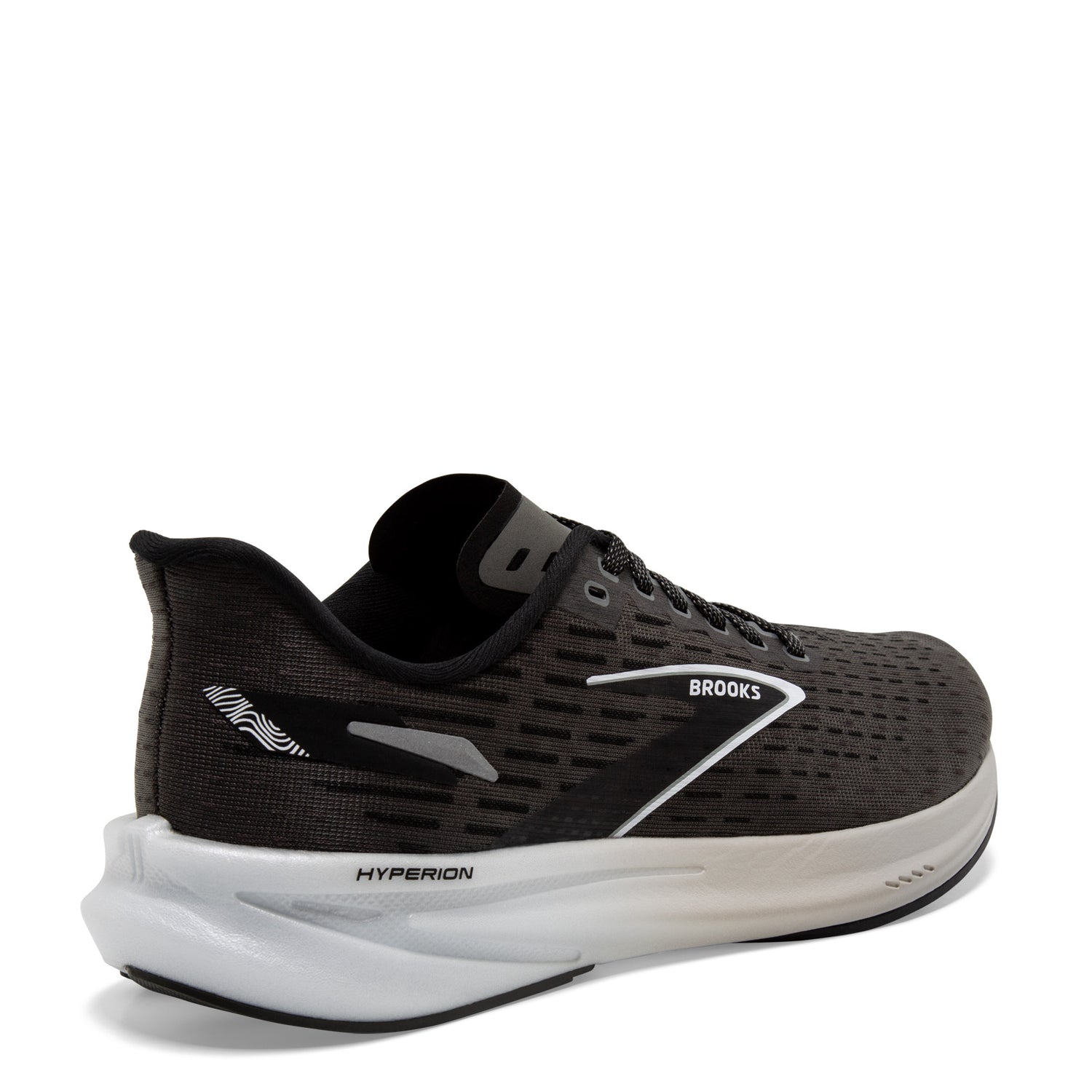 Peltz Shoes  Women's Brooks Hyperion Running Shoe Gunmetal/Black/White 120396 1B 008