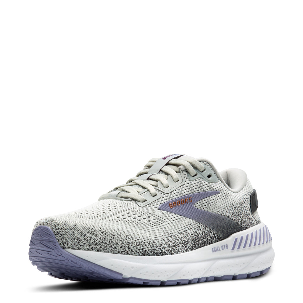 Women's Brooks Ariel GTS 24 Running Shoe MERCURY/EBONY/SWEET LAVENDER 120414 1B 080