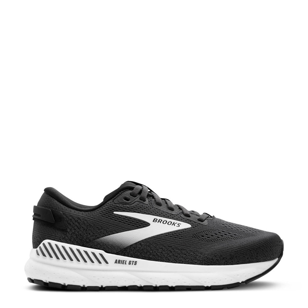 Women's Brooks Ariel GTS 24 Running Shoe - Extra Wide Width EBONY/BLACK/WHITE 120414 2E 016