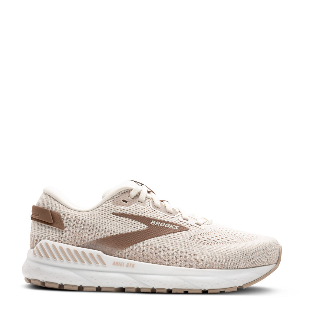 Women's Brooks Ariel GTS 24 Running Shoe - Extra Wide Width COCONUT/CHATEAU/PORTABELLA 120414 2E 135