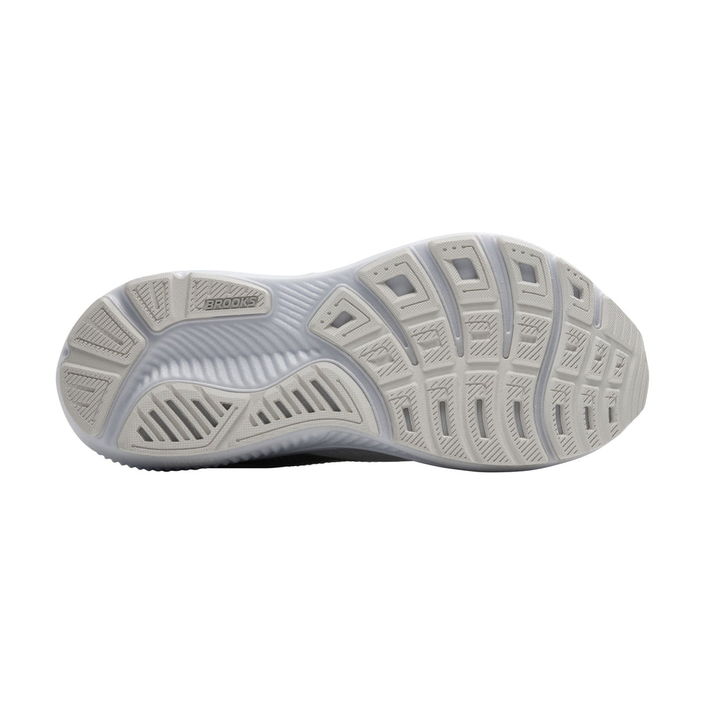 Women's Brooks Ghost 17 Running Shoe - Wide Width WHITE/WHITE/GREY 120431 1D 151