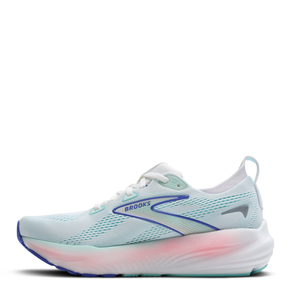 Women's Brooks Glycerin 22 Running Shoe White/Limpet Shell/Amparo Blue 120434 1B 110