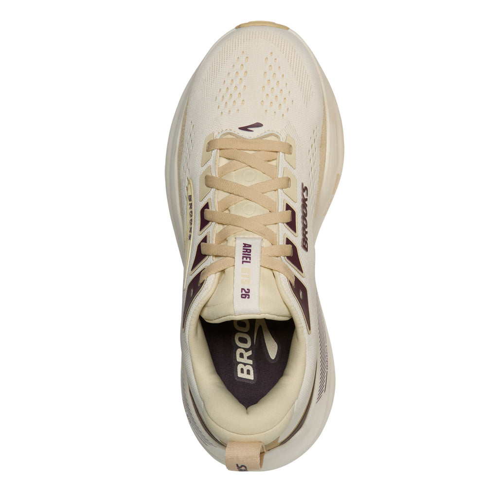 Women's Brooks Ariel GTS 26 Running Shoe - Wide Width COCONUT SAND 120444 1D 288
