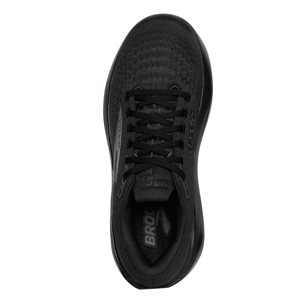 Women's Brooks Ghost Max 3 Running Shoe - Wide Width BLACK/BLACK/EBONY 120457 1D 020