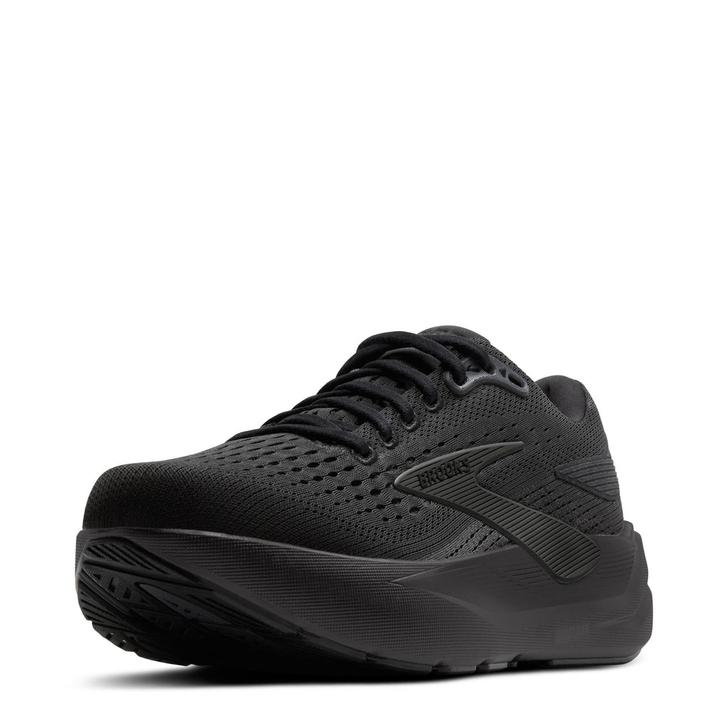 Women's Brooks Ghost Max 3 Running Shoe - Wide Width BLACK/BLACK/EBONY 120457 1D 020