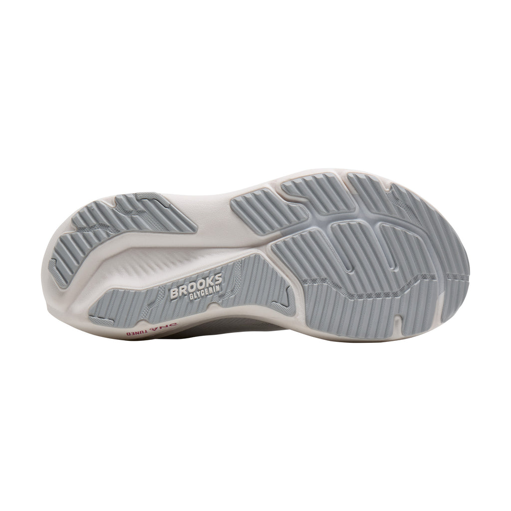 Women's Brooks Glycerin 23 Running Shoe - Wide Width WHITE HARBOR MIST 120465 1D 133