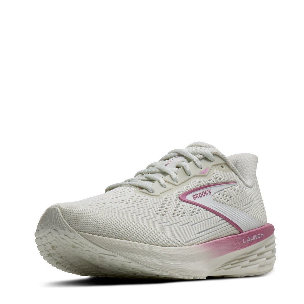 Women's Brooks Launch 12 Running Shoe GREY PINK 120471 1B 103