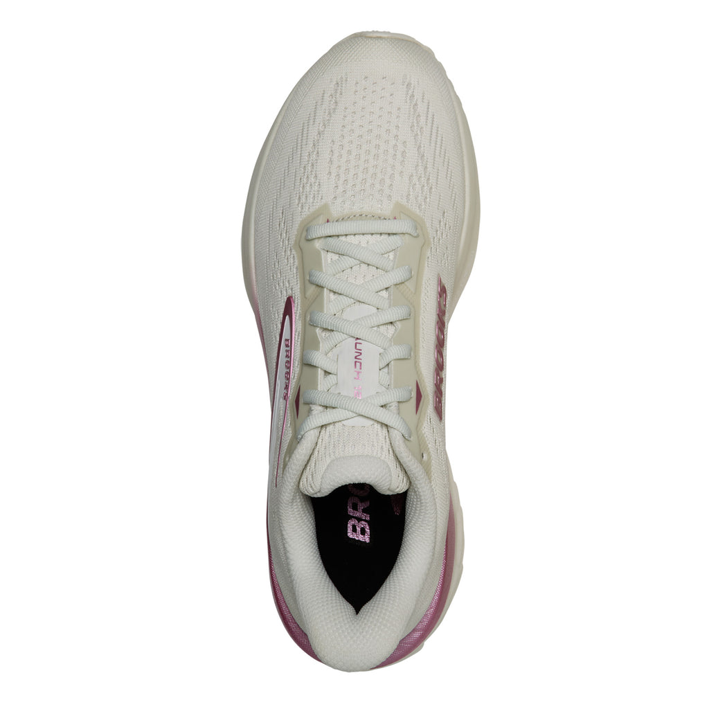 Women's Brooks Launch 12 Running Shoe GREY PINK 120471 1B 103