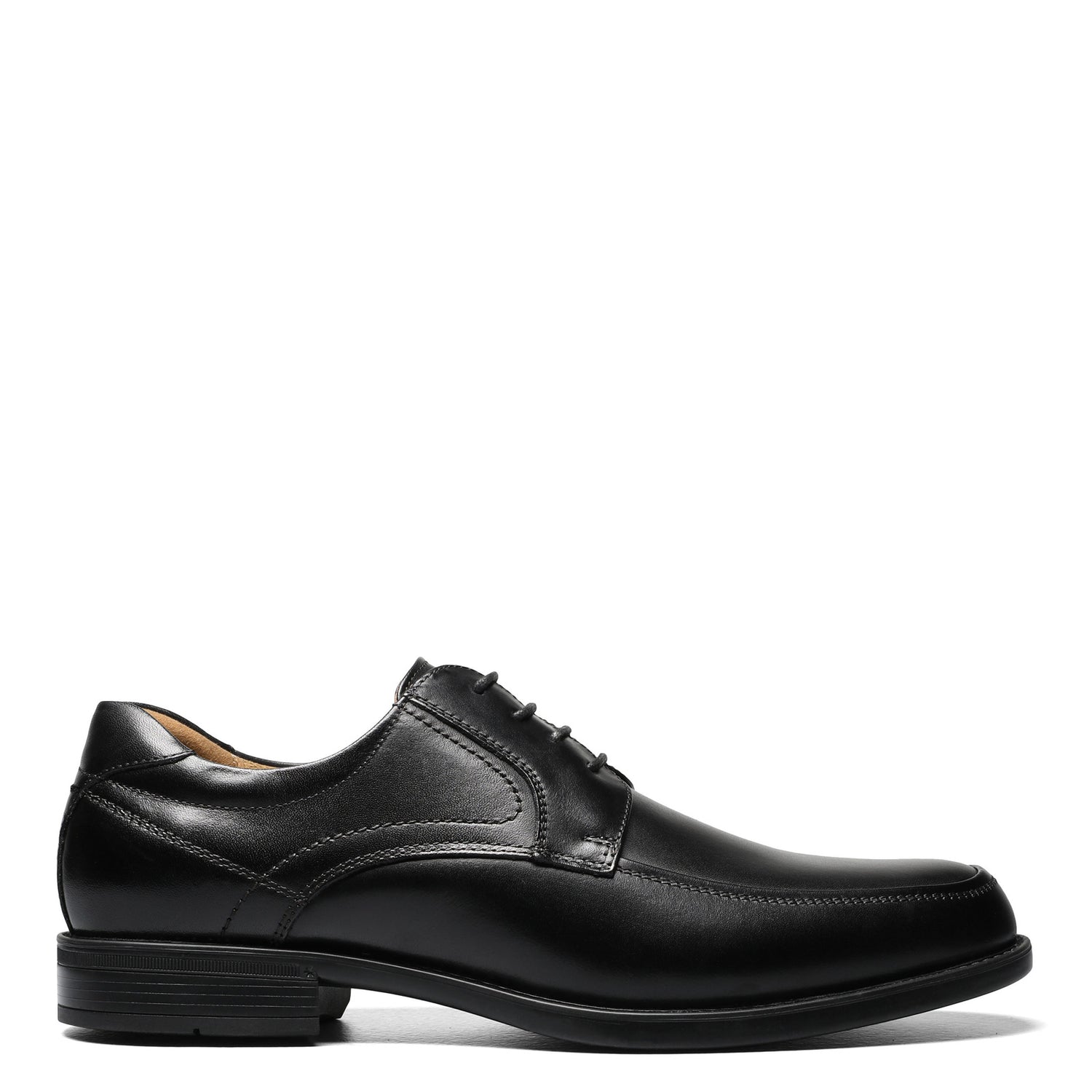 Peltz Shoes  Men's Florsheim Midtown Moc Toe Oxford BLACK 12136-001