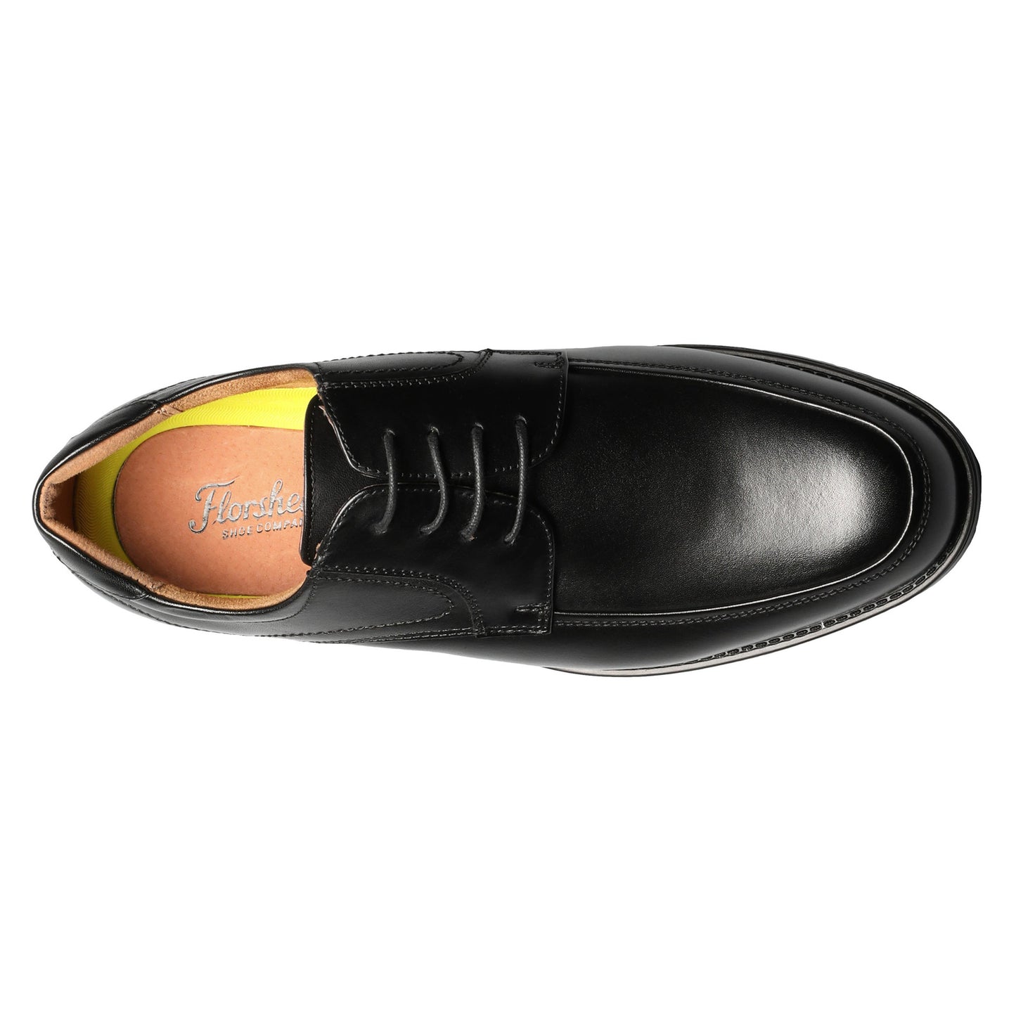 Peltz Shoes  Men's Florsheim Midtown Moc Toe Oxford BLACK 12136-001