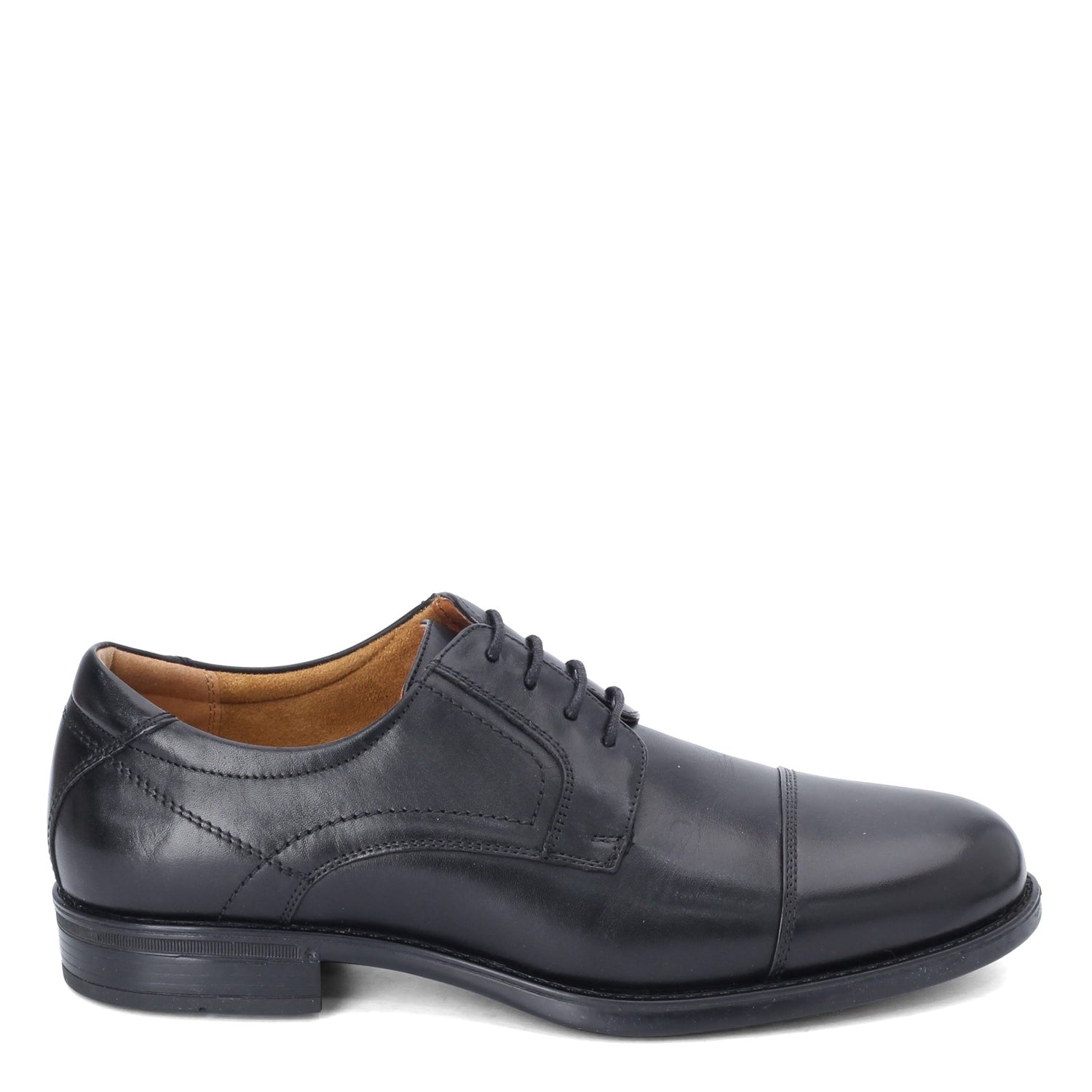 Peltz Shoes  Men's Florsheim Midtown Cap Toe Oxford BLACK 12138-001