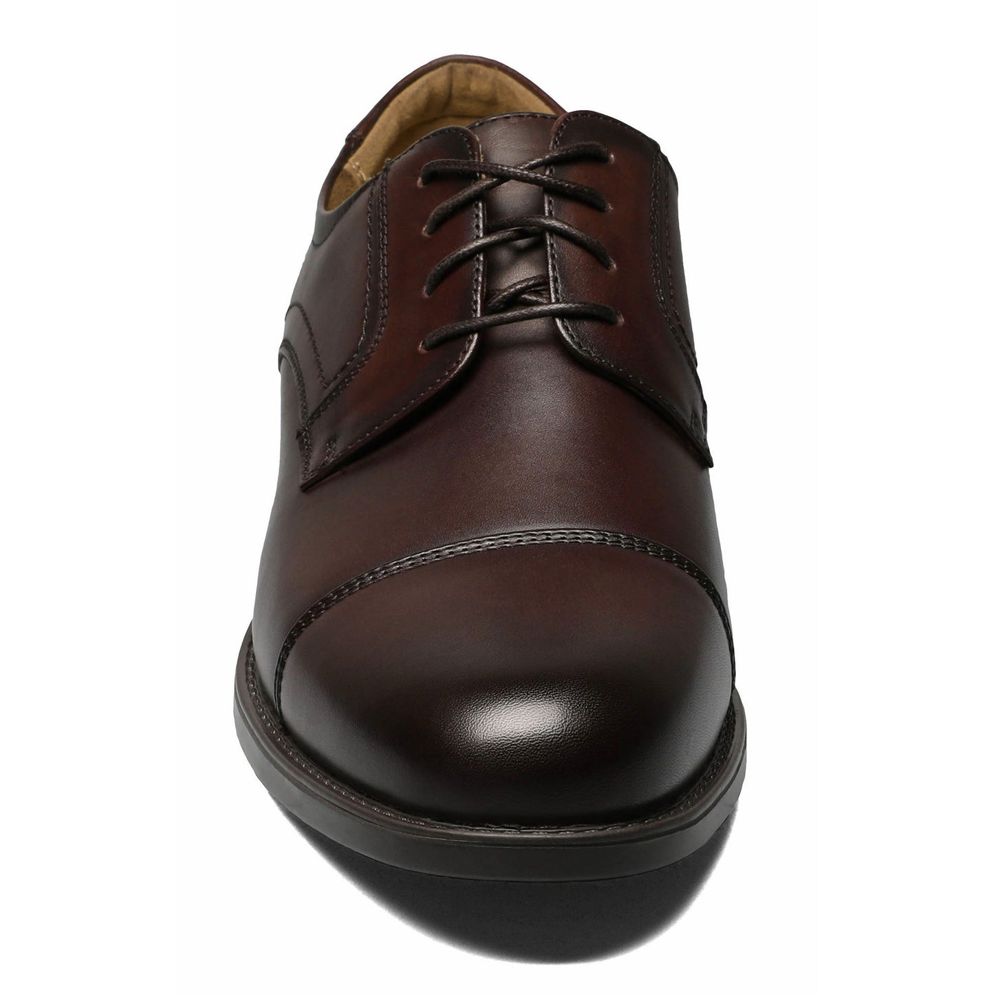 Peltz Shoes  Men's Florsheim Midtown Cap Toe Oxford BROWN 12138-200