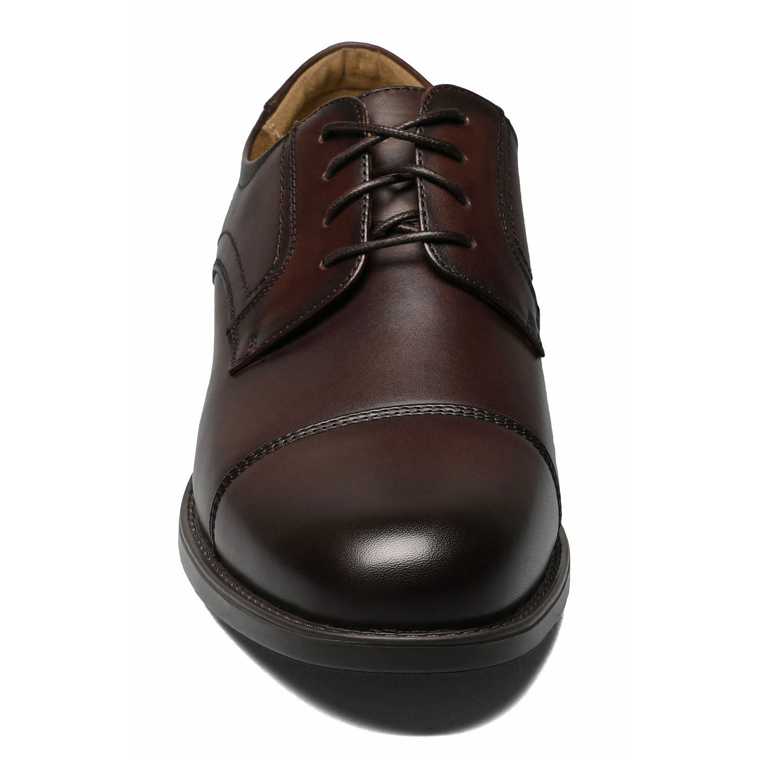Peltz Shoes  Men's Florsheim Midtown Cap Toe Oxford BROWN 12138-200