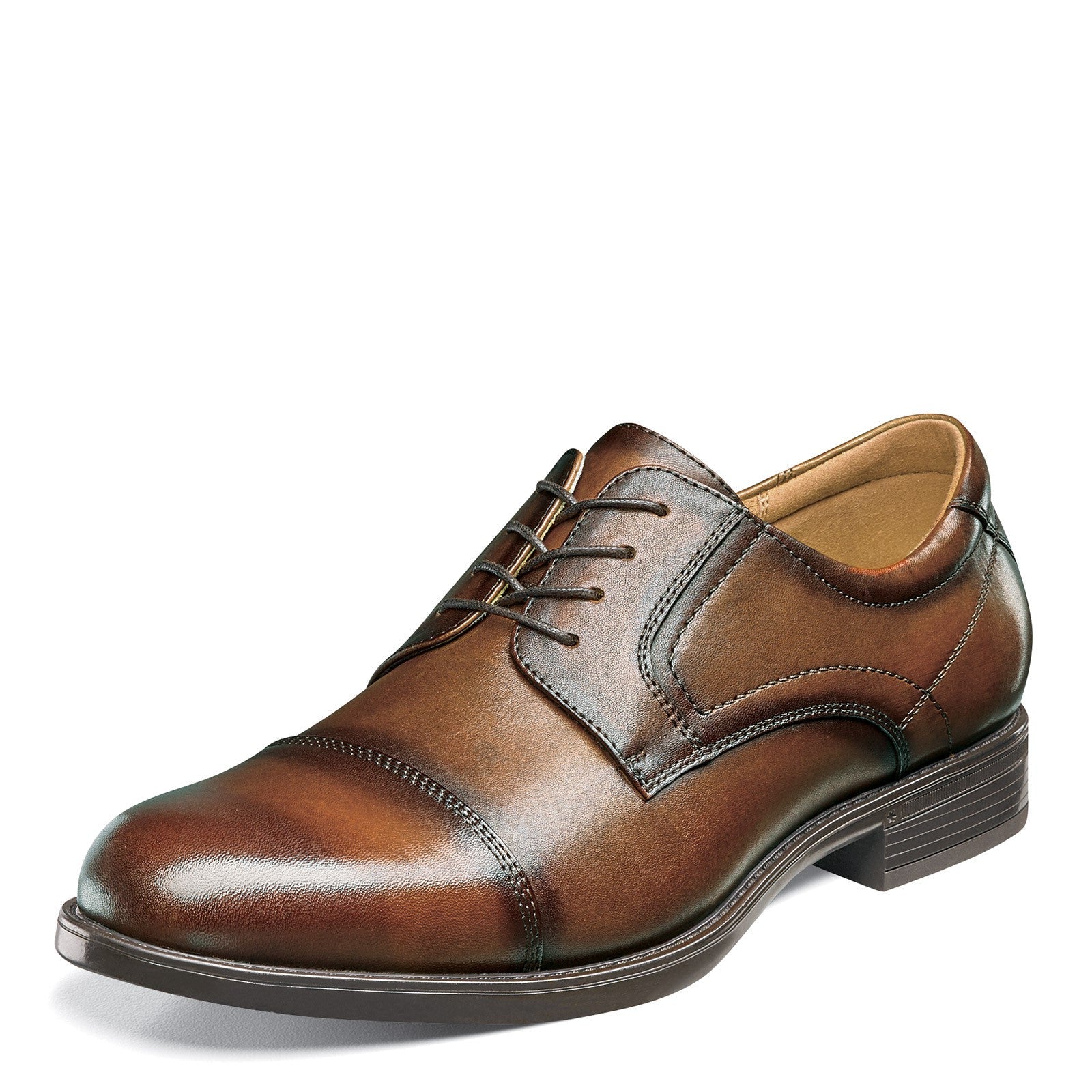 Florsheim Midtown Cap Toe Oxford 8.5 Men's Cognac