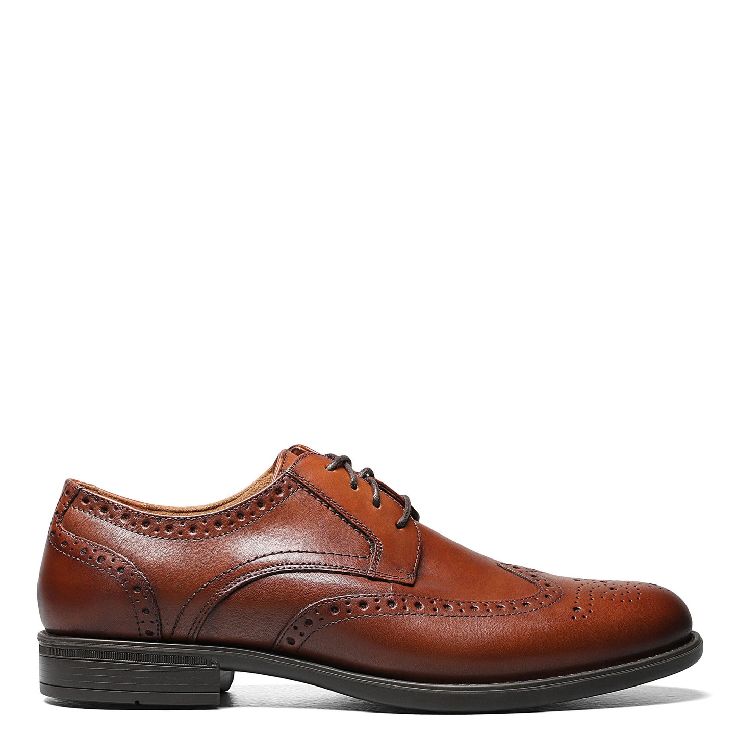 Peltz Shoes  Men's Florsheim Midtown WingtipToe Oxford COGNAC 12139-221