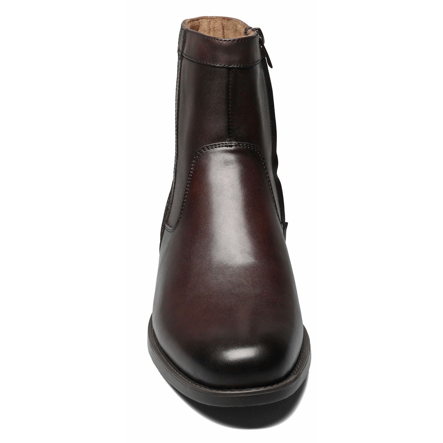 Peltz Shoes  Men's Florsheim Midtown Plain Toe Boot BROWN 12140-200