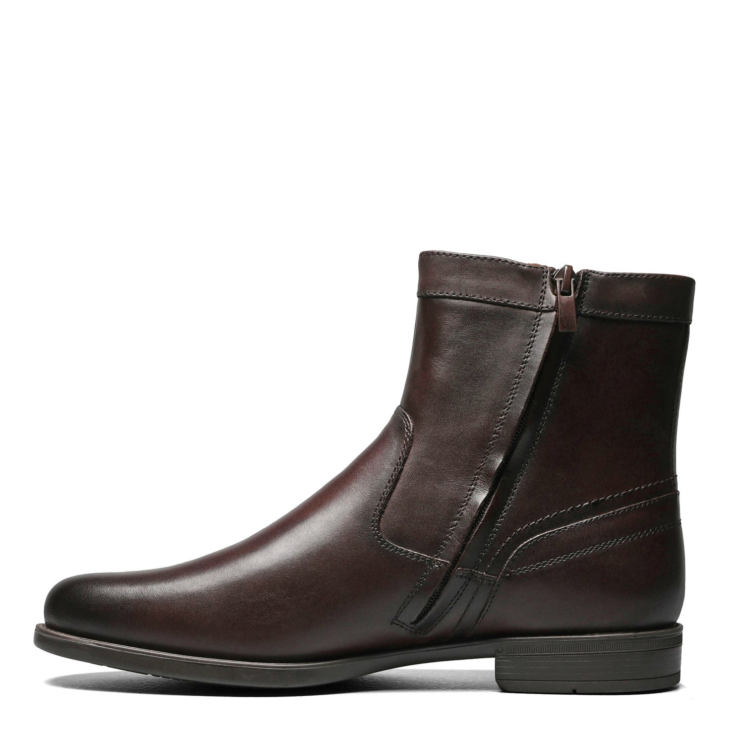 Peltz Shoes  Men's Florsheim Midtown Plain Toe Boot BROWN 12140-200