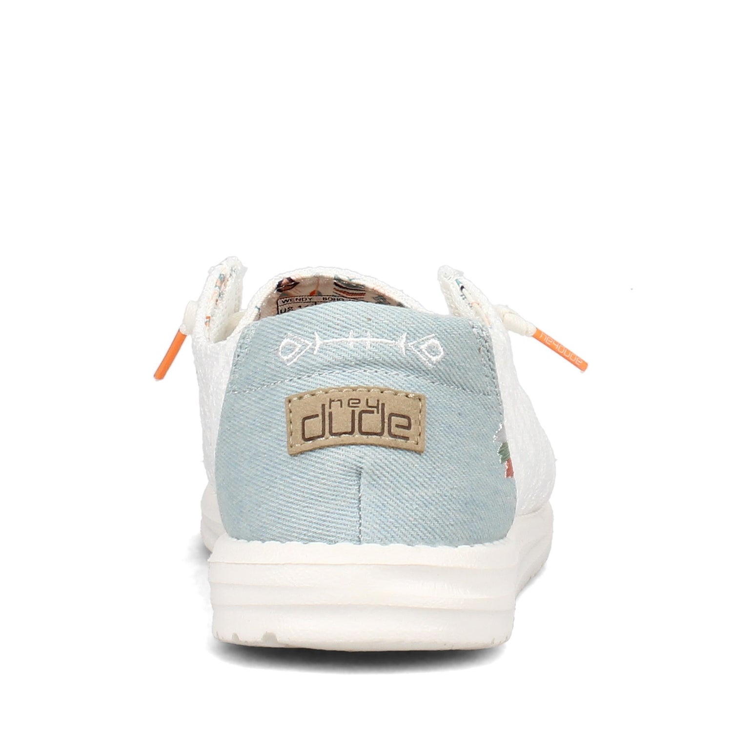 Peltz Shoes  Women's Hey Dude Wendy Boho Slip-On WHITE CROCHET 121410164