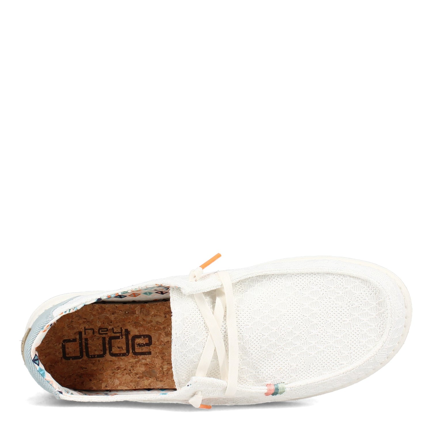 Peltz Shoes  Women's Hey Dude Wendy Boho Slip-On WHITE CROCHET 121410164
