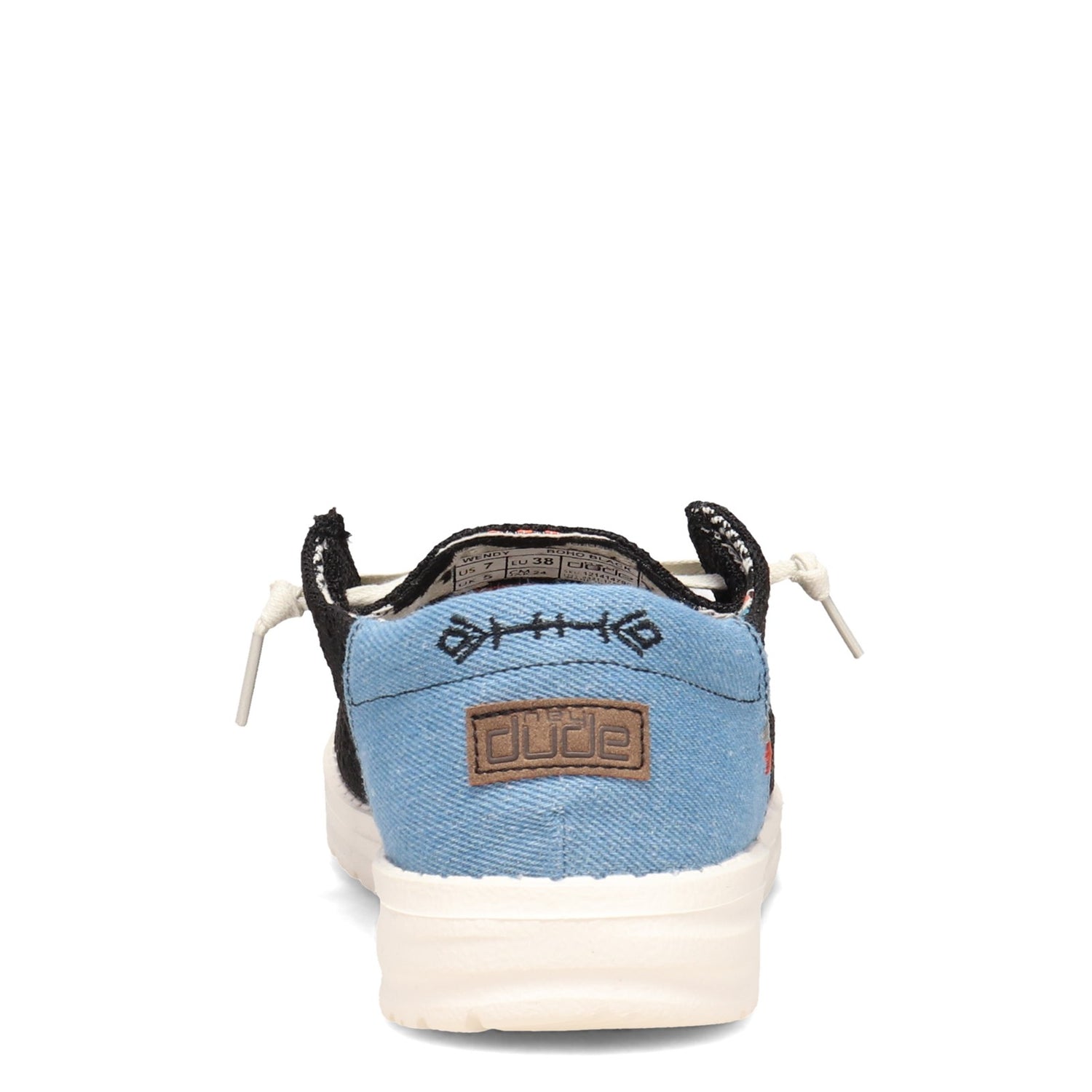 Peltz Shoes  Women's Hey Dude Wendy Slip-On BLACK BOHO 121414790