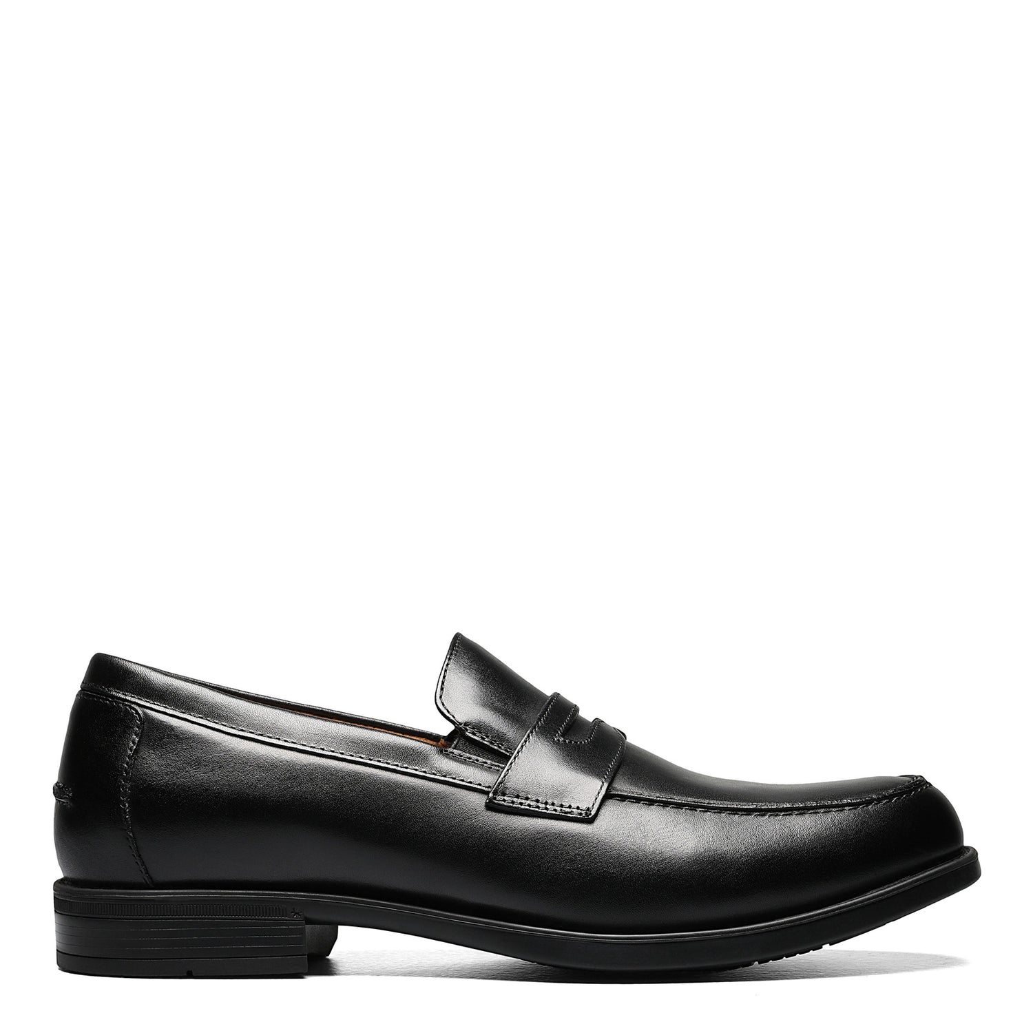 Peltz Shoes  Men's Florsheim Midtown Moc Penny Loafer BLACK 12159-001