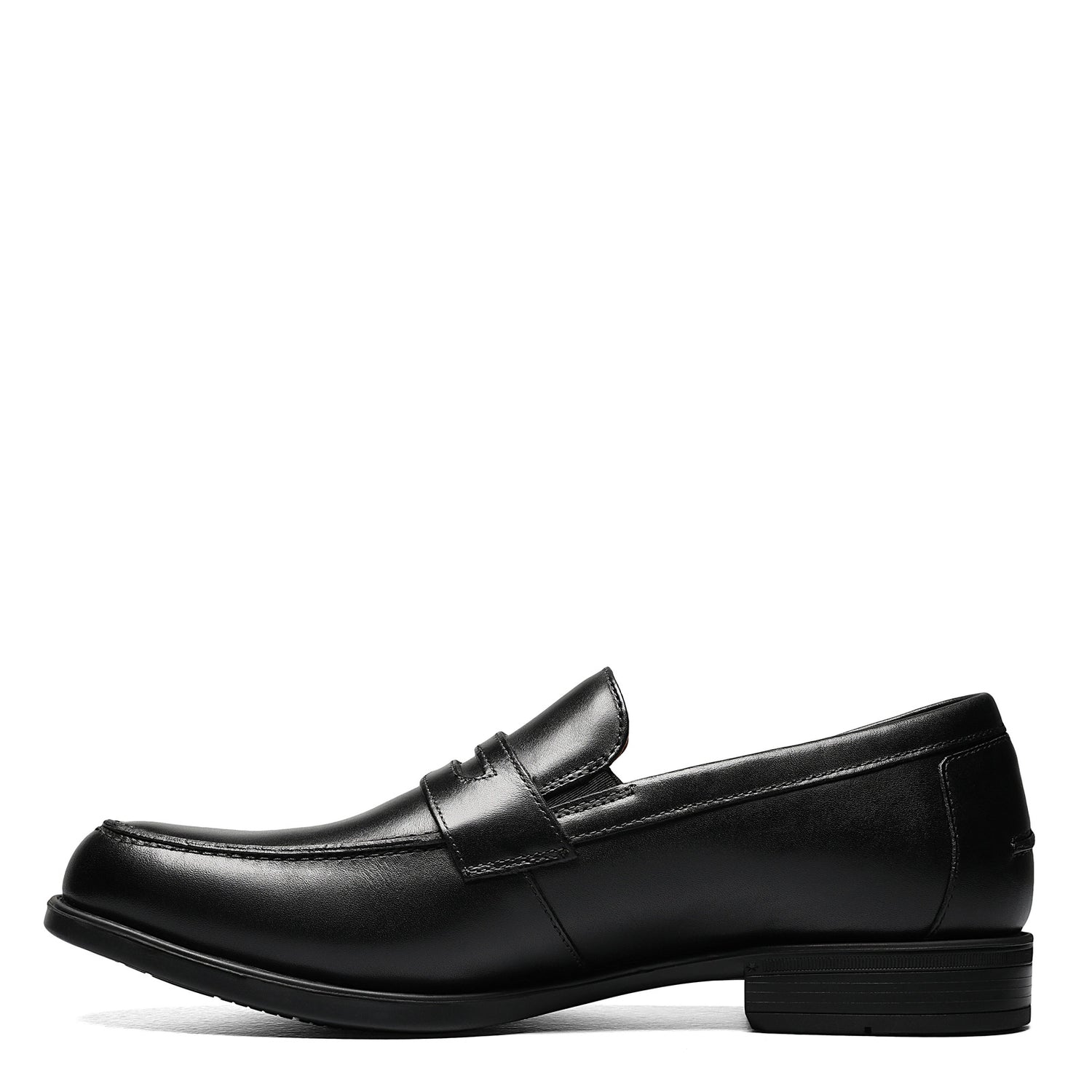 Peltz Shoes  Men's Florsheim Midtown Moc Penny Loafer BLACK 12159-001