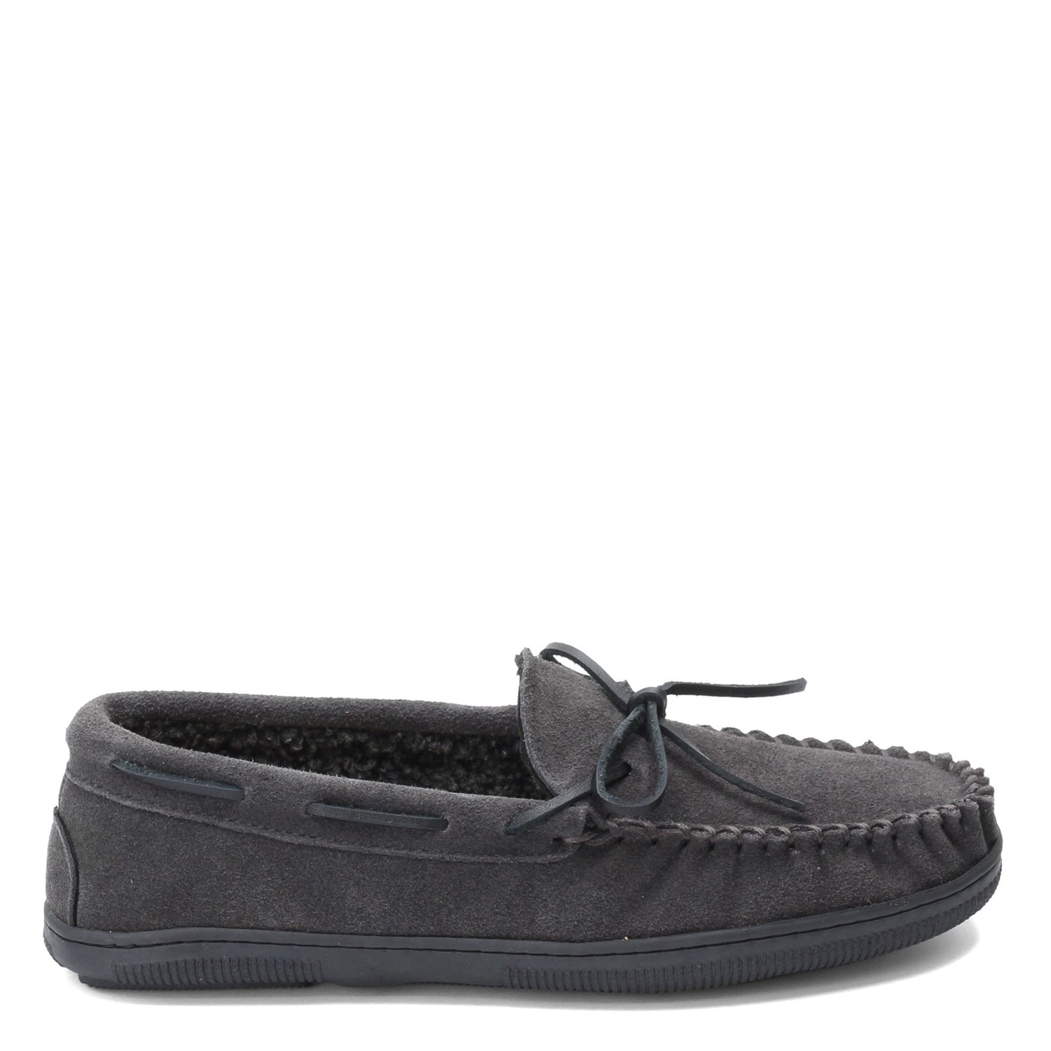 Peltz Shoes  Men's Florsheim Cozzy Moc Toe Slipper GRAY 12184-061