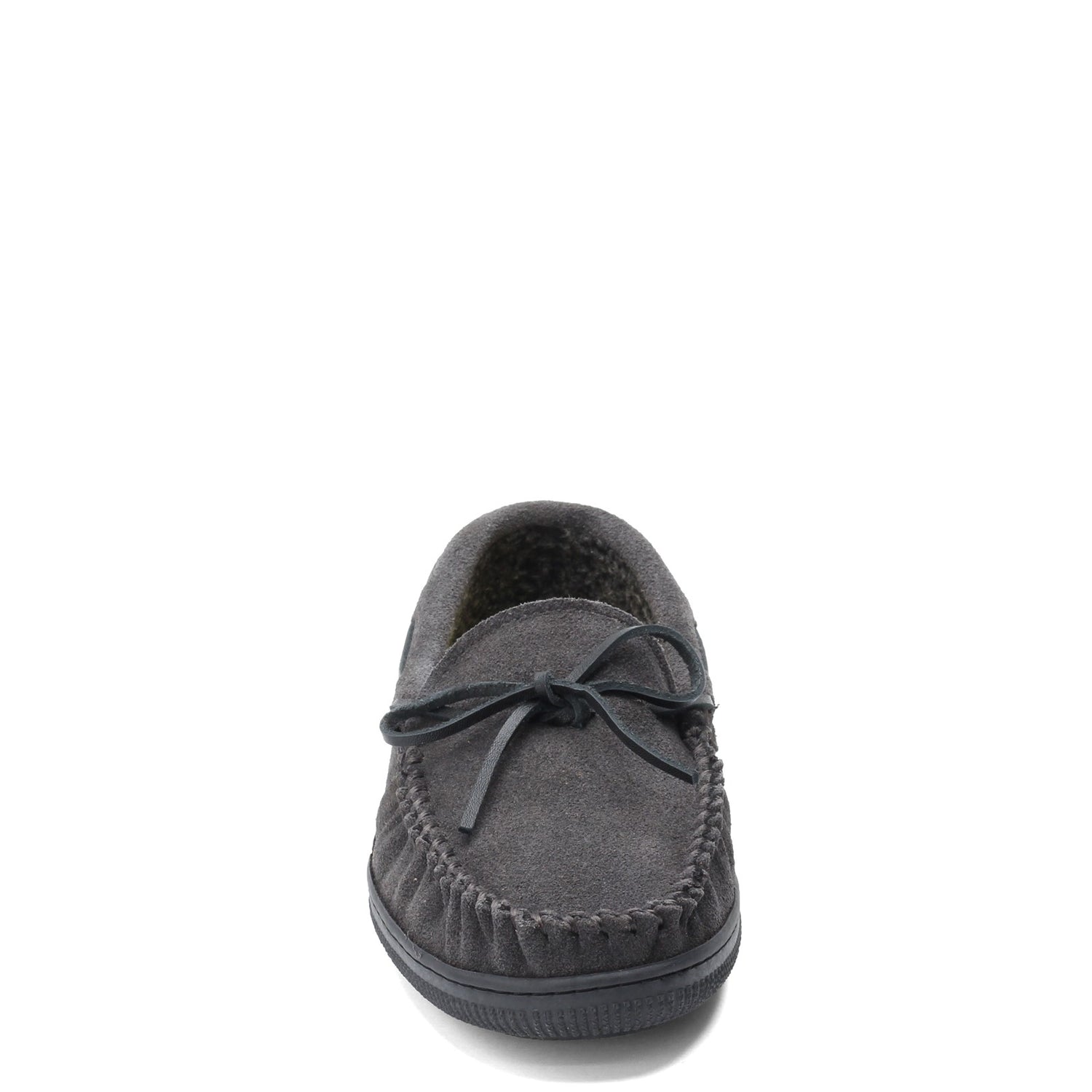 Peltz Shoes  Men's Florsheim Cozzy Moc Toe Slipper GRAY 12184-061