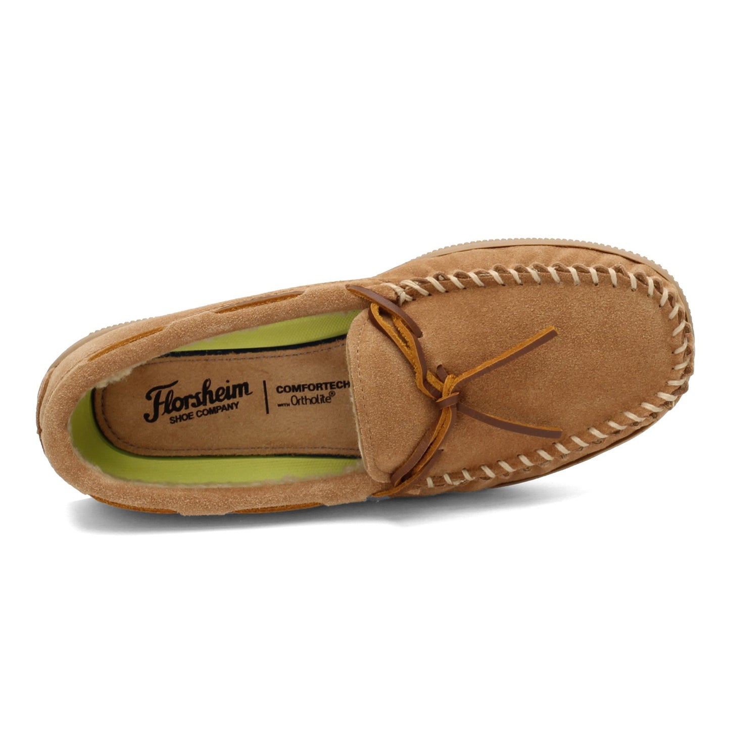 Peltz Shoes  Men's Florsheim Cozzy Moc Toe Slipper SAND 12184-269