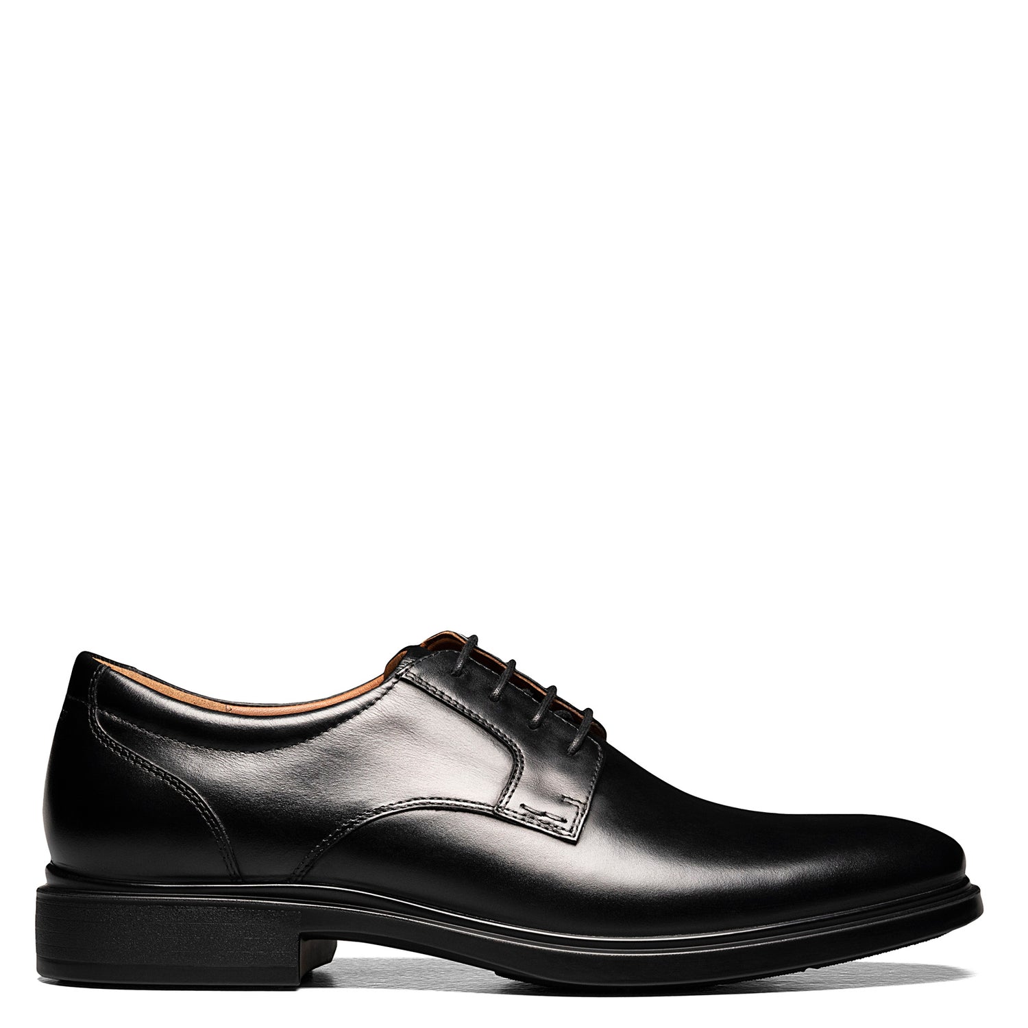 Peltz Shoes  Men's Florsheim Forecast Plain Toe Oxford BLACK 12190-001