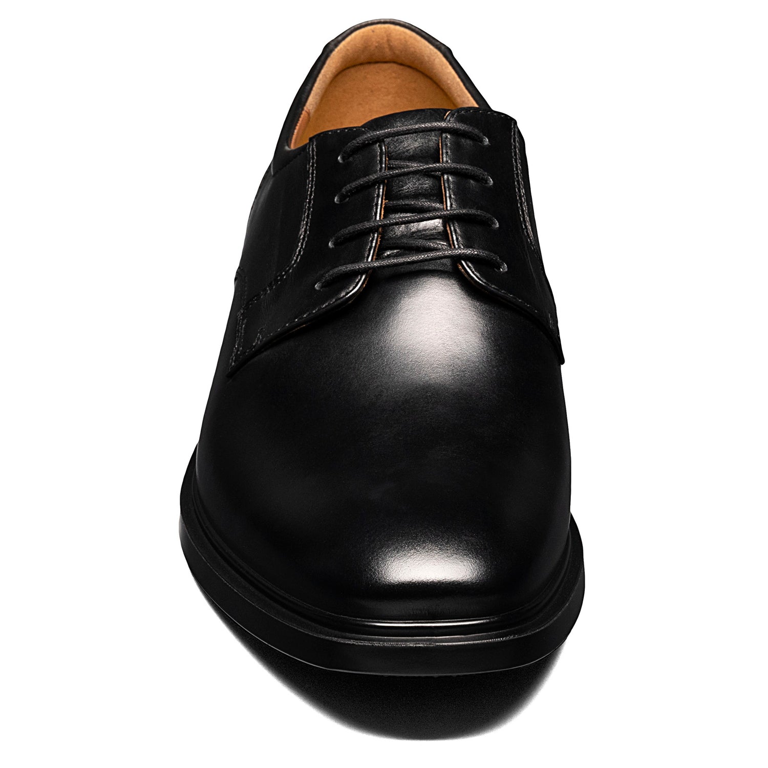 Peltz Shoes  Men's Florsheim Forecast Plain Toe Oxford BLACK 12190-001